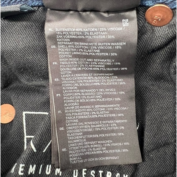 NWT G-Star Raw 5 Pocket D-Staq Mid Skinny Distressed Jeans Size 24 Women’s - Picture 9 of 12